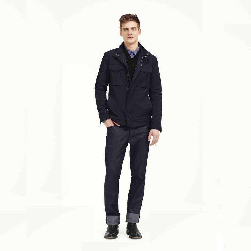 洗練されたデニムパンツ, インディゴ, large image number 2