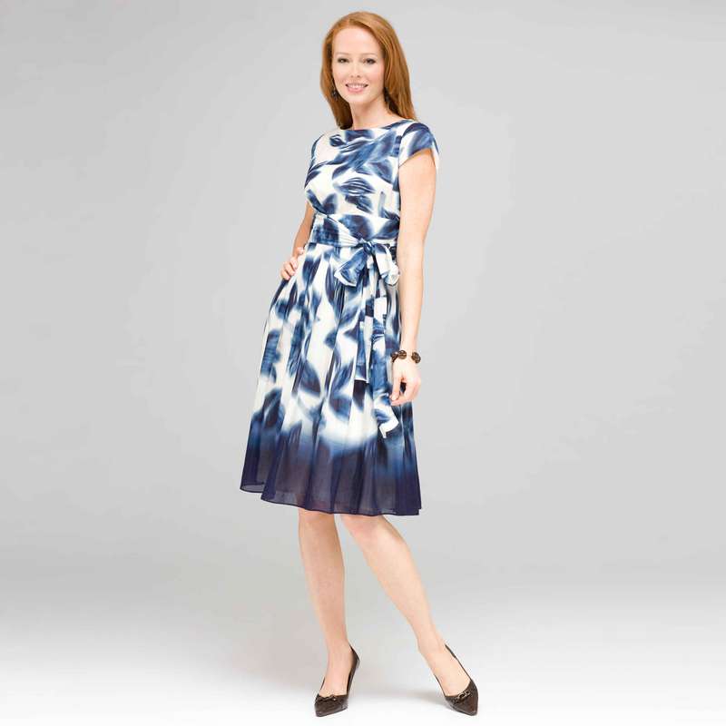 ふんわりリーフフラワーラップドレス, アイボリーマルチ, large image number 0