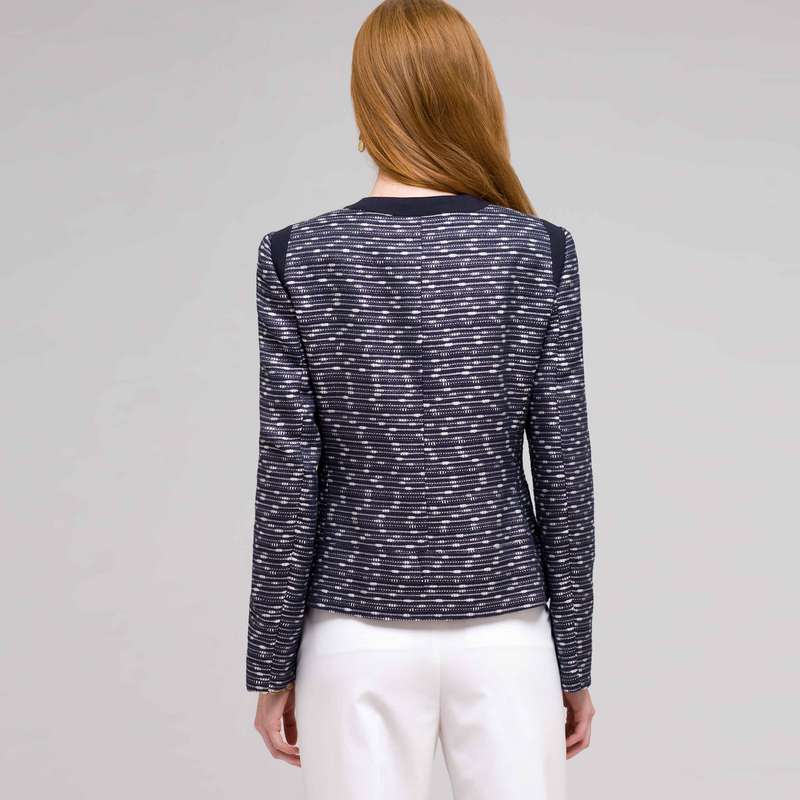 質感のあるジップフロントジャケット, インクマルチ, large image number 1